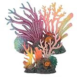 Housoutil 2 Peças Vida Modelo Coral Decorações De Plantas De Aquário Aquário Artificial Coral Plantas De Aquário Falsas Decoração De Coral Plantas De Aquário Artificial Ornamento