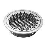 Housoutil Metal Tampa Da Grelha Secadores Ventilação Grade Do Ventilador Saída De Ar Respiro Redondo Respiro De Parede Cobertura De Ar De Parede Máscara De Gás Exaustor Aço Inoxidável 304