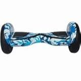 HOVERBOARD 10 COM ALÇA LEDS BLUETOOTH E BOLSA AZUL CAMUFLADO 