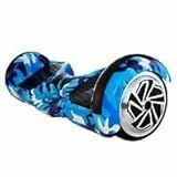 Hoverboard 6 5 Com Leds Bluetooth Bolsa E Carregador AZUL CAMUFLADO 