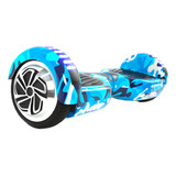 Hoverboard Elétrico 6 5 Polegadas Azul Militar Led Bluetooth
