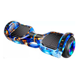 Hoverboard Overboard Skate Elétrico 6 5 Bluetooth Luzes Led Cor Azul Com Dourado