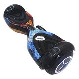 Hoverboard Rosa Galaxia Skate Elétrico Led Bluetooth Rodas