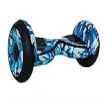Hoverboard Skate Elétrico 10 Original Com Bolsa Led Bluetooth Azul Camuflado Brinovar