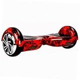 Hoverboard Skate Elétrico 6 5 Com Bolsa Led Bluetooth Vermelho Fogo Brinovar