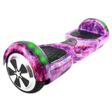 Hoverboard Skate Elétrico Led Bluetooth Bolsa Lilás Galáxia