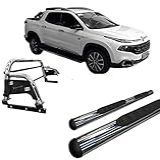 Hozz Kit Estribo Oval Santo Antônio FIAT TORO CROMADO
