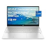 HP Laptop Pavilion Com Tela Sensível Ao Toque De 15-6 Polegadas - Processador Intel Core I7-1195G7 De 11ª Geração- 16 GB De RAM- SSD De 1 TB- GeForce MX350- Wi-Fi 6- Webcam- HDMI- Windows 11 Pro