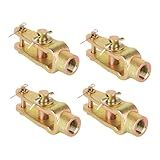 HPOPUAUTO Kit De Pinos De Clevis Retos Com Pino Duplo Ajustador De Folga 4 Unidades Com Pinos 5-8-18- Rosqueados Para Câmaras De Freio A Ar-Substitui Meritor R810019- Haldex Cq3654 -- -