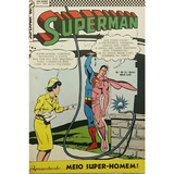 Hq Gibi Superman 3 Série N 60 Abril 1969 Meio Super homem Editora Ebal