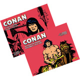 Hq Marvel Conan O Bárbaro Coleção As Tiras De Jornal Edição Definitiva 2 Volumes