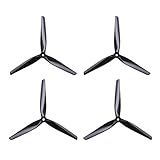 HQProp 4 Peças HQ Macroquad Prop 8X4X3 Hélice Tri Blade 8 CW CCW Hélice De Fibra De Vidro Preto Nylon Para RC FPV Drone Quadricóptero