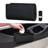HQRNYP Caixote Do Lixo De Carro- Organizador De Porta Automotivo De Couro Com Um Rolo De Saco De Lixo- Acessórios Para Interiores Automotivos- Dobrável- Dobrável- Bolsa De Armazenamento Para Carros