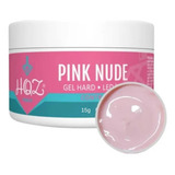 Hqz Gel Hard 15g Pink Cover Nude Crystal Manicure Unhas Nail Cor Pink Nude Hqz 15g