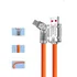 Hrebos Hs-569 Cabo Usb Carregador E Dados Turbo Tipo C 120w 1m Flexivel Cor Laranja