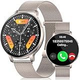 Hrich Smartwatch Relógio Inteligente Pode Fazer E Receber Chamadas Com Notificacao De Mensagem 100 Modos Esportivos Cinto De Aço Prateado 