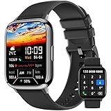 Hrich Smartwatch Tela Sensível Ao Toque 1 91 Pode Fazer E Receber Chamadas Com Notificacao De Mensagem Vários Modos Esportivos Preto 