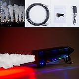 HTMTTTMTH Máquina De Jato De Co2 Led Para Palco- Máquina De Fumaça Portátil Com Efeito De Palco- Máquina De Neblina De Co2 Com Canhão De Luzes Rgb Para Boate- Festa De Casamento- Dj- Concerto- Fest