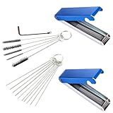 Huakaile Conjunto De 5 Kit De Limpeza De Carburador Conjunto De Fios De Limpeza De Ponta De Tocha De Soldagem Longa E Curta 10 Agulhas De Limpeza 5 Escovas De Nylon 1 Chave De Aceleração 