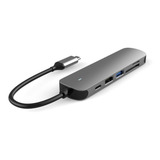 Hub Adaptador 6 Em 1 Usb Tipo C Com Hdmi 4k M1 M2 iPad Pro
