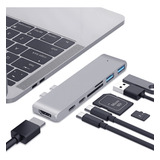 Hub Adaptador 7 Em 1 Usb c 3 1 Hdmi 4k Thunderbolt Macbook