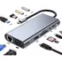 Hub Adaptador Macbook Pro Vga +hdmi + Rj45 Usb C Thunderbolt