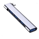 Hub Adaptador Tipo C 4 Em 1 Usb 3 0 2 0 Aluminio Compacto