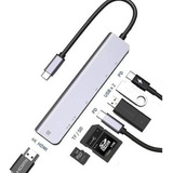 Hub Cabo Adaptador Usb c 7x1 Premium Tomate Mtv 616