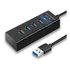 Hub Cabo Usb 3.0 Extensão 4 Portas High Speed Hd Pen Drive