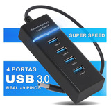 Hub Cabo Usb 3 0 Extensor 4 Portas High Speed Hd Pen Drive
