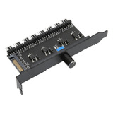 Hub De Controle De Velocidade Do Ventilador De Pc 8 Canais