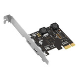 Hub De Placa De Expansão C Pci Express X1 Para Usb 3 0 De 5