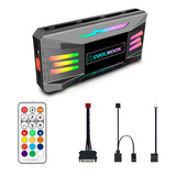 Hub E Controladora Argb 5v 3 Pinos Até 10 Fans Cor Preta