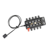 Hub Multi Fan Cooler Controle 10x4 Pinos Pwm Cpu
