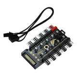 Hub Multi Fan Para 10 Fans 3 E 4 Pinos Pwm