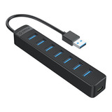 Hub Orico Twu3 7a Usb 3 0 7 Portas Preto
