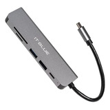 Hub Tipo c Usb 7 Em 1 Hdmi 3 0 Notebook Macbook Tablet Cor C