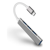 Hub Type c Adaptador 4 Portas Usb Extensor Para Notebook 3 0