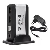 Hub Usb 2 0 C 7 Portas Extensoras C Fonte Bivolt Barato