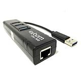 Hub USB 3-0 Com 3 Portas - Adaptador USB Para Lan Ethernet Gigabit Placa De Rede Externa Exbom UHL-300
