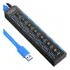 Hub Usb 3 0 Com 7 Portas Ultra Rápido Para Pen Drive E Hd
