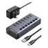 Hub Usb 3.0 Ugreen 7 Portas C/fonte Alimentado 30778 Mac Win