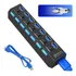 Hub Usb 7 Portas 3.0 High Speed Extensor Pendrive Mouse Not