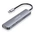 Hub Usb-c 7 Em 1 Lention Ce18hcr Com 4k Hdmi Sd Card Pd 100w Para Macbook Cor Cinza Espacial