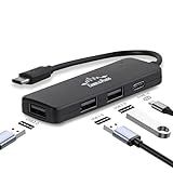 Hub USB C Cabos   Plugs 3 Portas USB 2 0 E 1 Porta USB C