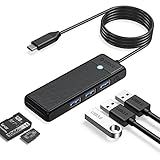 Hub USB C  Hub ORICO USB Com Leitor De Cartão SD TF  3 Portas USB 3 0  Divisor USB Expansor USB Para Laptop  Xbox  Pen Drive  HDD  Console  Impressora  Câmera  Teclado E Mouse
