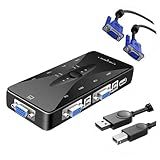 Hub USB Chaveador Switch Kvm 4 Portas Acompanha Cabo VGA E Cabo USB A B