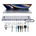 Hub Usb Tipo C Compatível Macbook Saída 2x Hdmi  vga 2 Telas