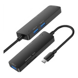 Hub Usb Type c Tipo C E Leitor P Cartão Micro Sd Xc Hc Xd Tf