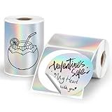 HUIJUTCHEN 2 Rolos De Etiquetas Térmicas Holográficas 5 Cm Círculo Prata Adesivo Personalizado Para Phomemo M110 M220 M120 M200 Impressora De Etiquetas à Prova D-água Papel De Etiqueta De Endereço